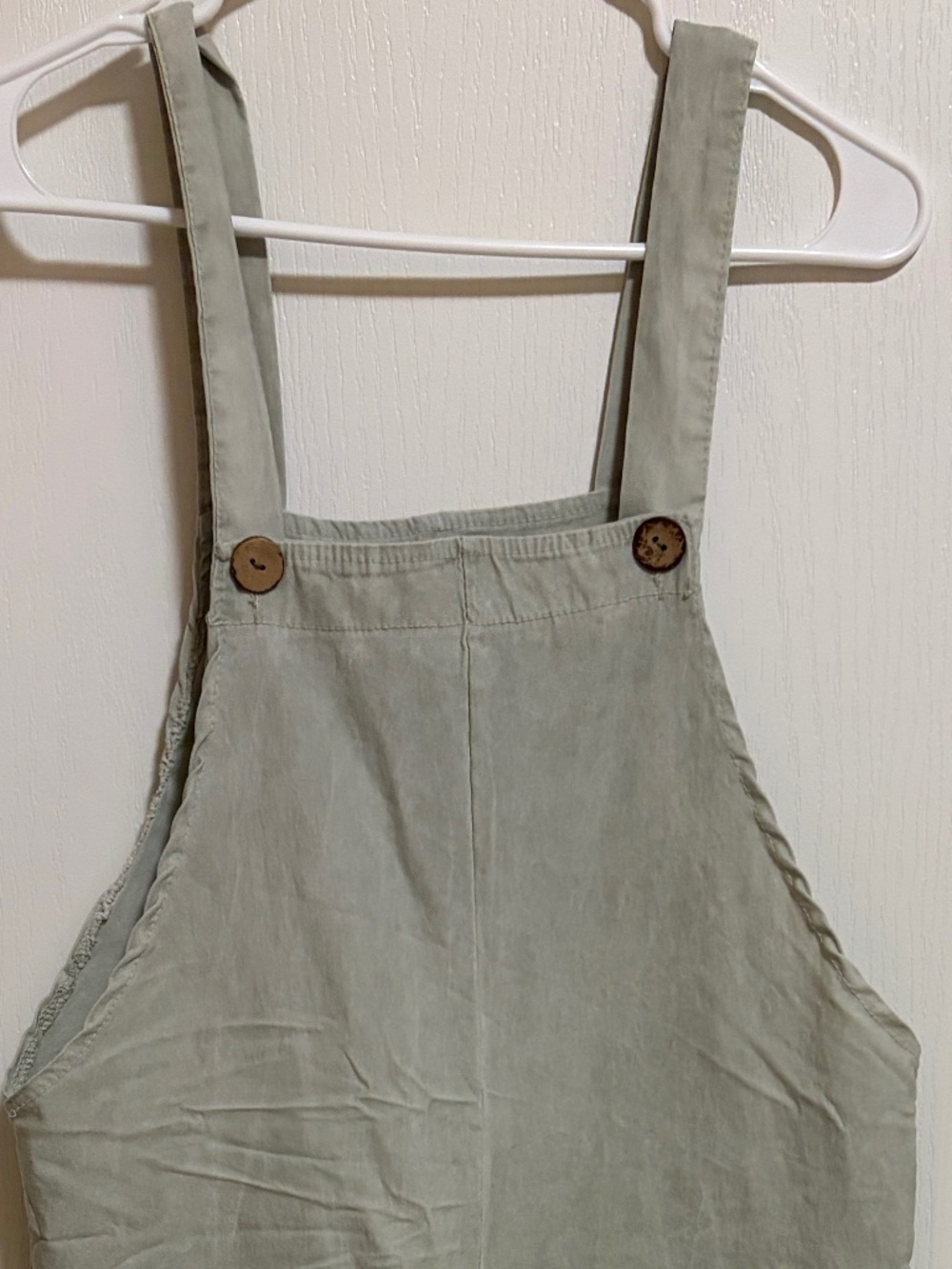 LIKE NEW! Women's Venti6 Sage Wrinkle Distressed Overalls - One Size